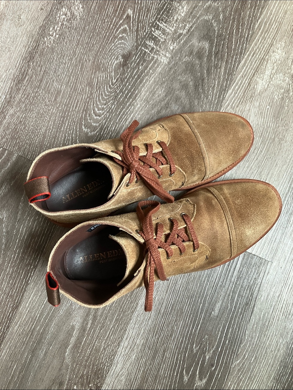Allen Edmonds Patton Weatherproof Suede Cap-Toe Boots - Picture 8 of 17